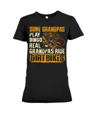 Dirt Bike Grandpas Bingo Premium Fit Ladies Tee tile