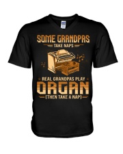Organ - Grandpas Take Naps V-Neck T-Shirt tile
