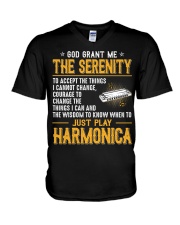 The Serenity - Harmonica V-Neck T-Shirt tile