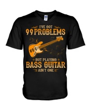 Bass Guitar - 99 Problems V-Neck T-Shirt tile