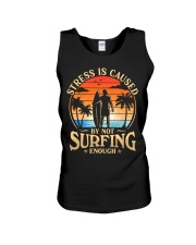 Surfing - Stress Unisex Tank tile