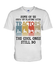 The Cool Ones Still Do - Tractor V-Neck T-Shirt tile
