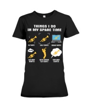 Spare Time - Trumpet Premium Fit Ladies Tee tile