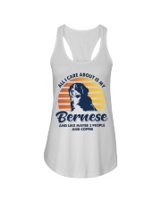 All I Care About Bernese Mountain Dog Ladies Flowy Tank tile