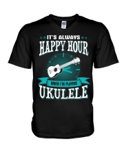 Happy Hour - Ukulele V-Neck T-Shirt tile