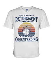 Have Retirement Plan Orienteering V-Neck T-Shirt tile