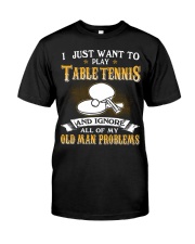 Ignore Old Man Problems - Table Tennis Premium Fit Mens Tee tile