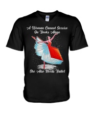 Ballet Reading Survive V-Neck T-Shirt tile