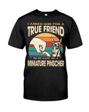 Dog True Friend - Miniature Pinscher Premium Fit Mens Tee tile