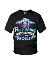 Fly Fishing - Best Solution Youth T-Shirt tile