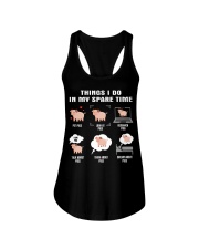 Spare Time - Pig Ladies Flowy Tank tile