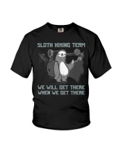 Hiking - Sloth hiking team Youth T-Shirt tile