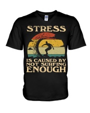 Not Enough Surfing V-Neck T-Shirt tile