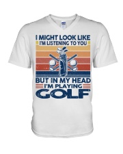 But In My Head - Golf V-Neck T-Shirt tile