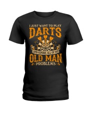 Darts - Old Man Problems Ladies T-Shirt tile