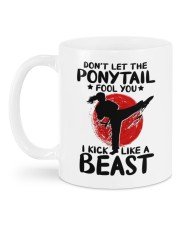 Karate - Don't Let The Ponytail Mug back