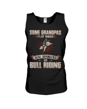Some Grandpas Play Bingo - Bull Riding Unisex Tank tile