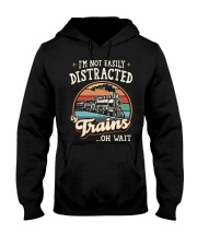 Easily Distracted - Model Railroad Hooded Sweatshirt tile