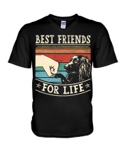 Best Friends For Life - Boykin Spaniel V-Neck T-Shirt tile