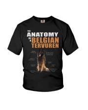 Dog Anatomy - Belgian Tervuren Youth T-Shirt tile