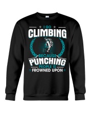 Punching People Is Frowned Upon Climbing Crewneck Sweatshirt tile