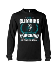 Punching People Is Frowned Upon Climbing Long Sleeve Tee tile