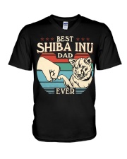 Best Dad Ever - Shiba Inu V-Neck T-Shirt tile