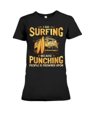 Surfing - Punching Premium Fit Ladies Tee tile