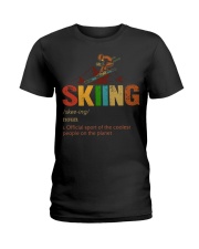 Skiing Coolest People Ladies T-Shirt tile