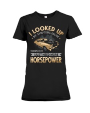 Muscle Car - Looked Up Symptoms Premium Fit Ladies Tee tile