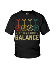 Unicycle - Life Balance Youth T-Shirt tile