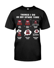 Spare Time - Truck Premium Fit Mens Tee tile
