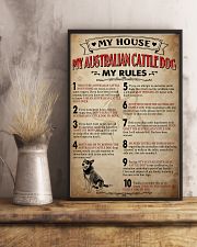 My House My Rule Australian Cattle Dog 11x17 Poster lifestyle-poster-3