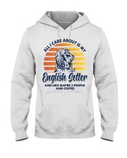 All I Care About English Setter Hooded Sweatshirt tile