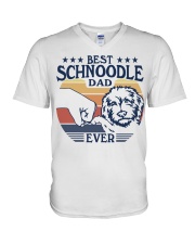 Best Dad Ever Schnoodle V-Neck T-Shirt tile