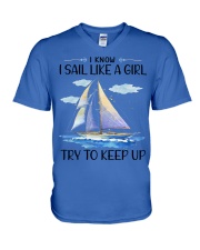 Sailing - Try To Keep Up V-Neck T-Shirt tile