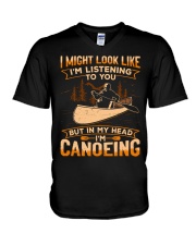 Canoeing - In My Head V-Neck T-Shirt tile
