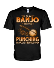Banjo - Punching V-Neck T-Shirt tile