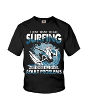 Surfing Adult Problems Youth T-Shirt tile