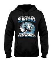 Surfing Adult Problems Hooded Sweatshirt tile