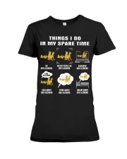Spare Time - Dog Sledding Premium Fit Ladies Tee tile