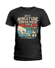 Best Dad Ever - Miniature Pinscher Ladies T-Shirt tile