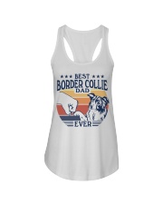 Best Dad Ever Border Collie Ladies Flowy Tank tile