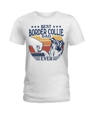 Best Dad Ever Border Collie Ladies T-Shirt tile