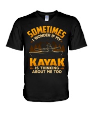Kayak - Thinking About Me Too V-Neck T-Shirt tile