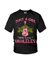 Ukulele - Just A Girl Youth T-Shirt tile