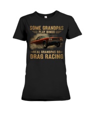 Drag Racing - Grandpas Play Bingo Premium Fit Ladies Tee tile