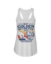 Best Dad Ever Golden Retriever Ladies Flowy Tank tile