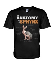 Cat Anatomy - Sphynx V-Neck T-Shirt tile
