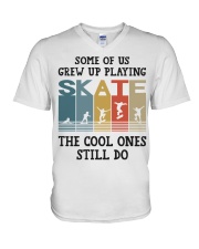 The Cool Ones Still Do - Skateboarding V-Neck T-Shirt tile